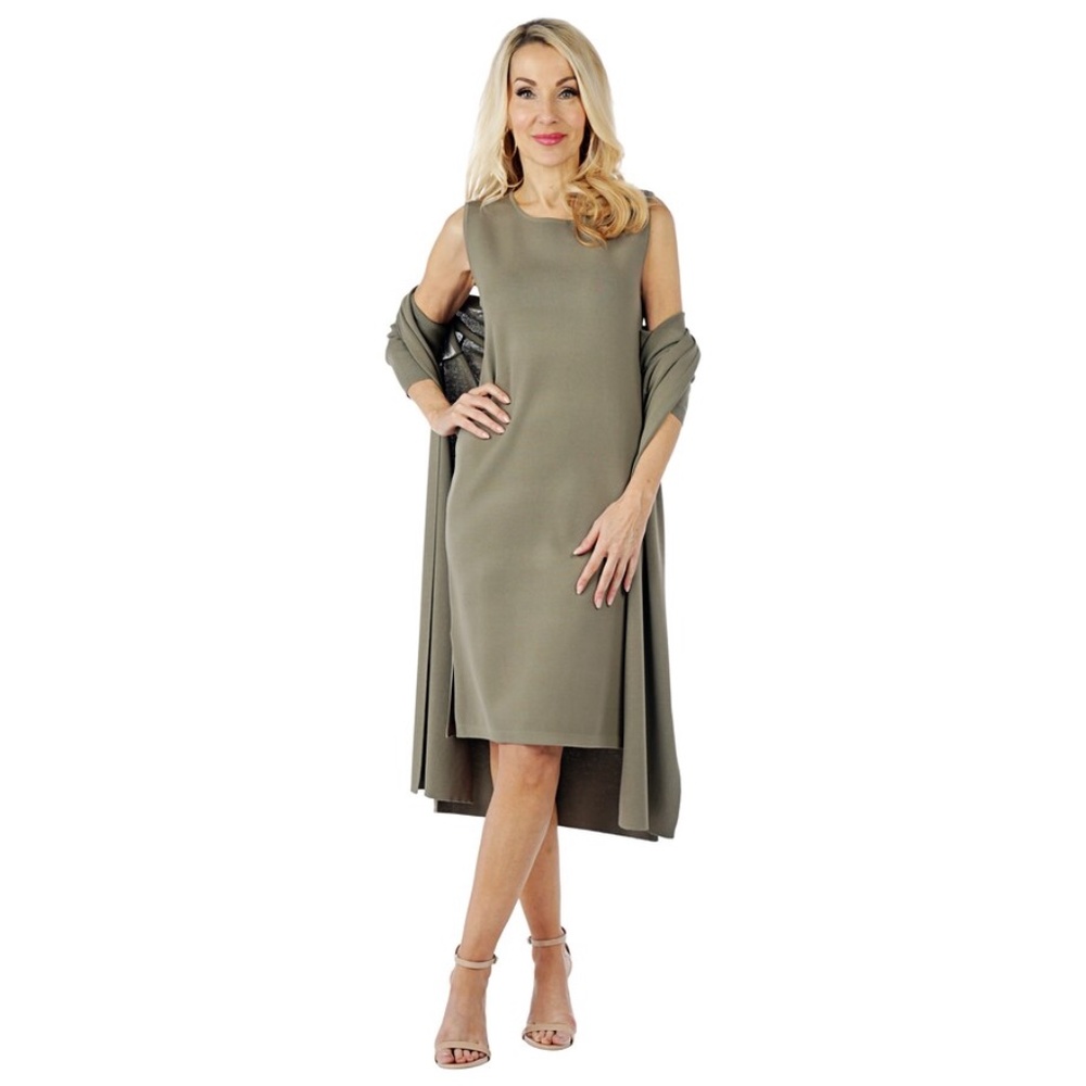 Brian Bailey Knit Sleeveless Dress & Cardigan NWOT